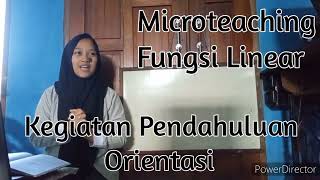 Micro Teaching Kelompok F | Materi Fungsi Linear kelas X SMA