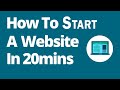 How to start a website in 20 minutes and How to promote it