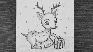 How To Draw A Baby Deer || Deer Drawing Step By Step || Baby Deer || Pencil Art || Pencil Sketching