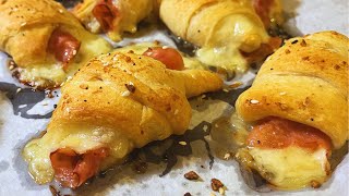 Ham and Cheese  Crescent Rolls | Using Pillsbury Crescent Rolls