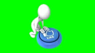 3D Like Button Green Screen | No Copyright | Animated Like Green Screen  | Download Link Free 🔥🔥
