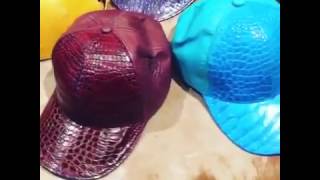 All-Over Handmade Alligator \u0026 Ostrich Quill Strapbacks - All Colors - $198.00 USD