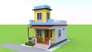 16*26 house plan | Small house design | Low budget house design