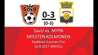 MYPAtv: SavU-MYPA 0-3 (16.9.2017)