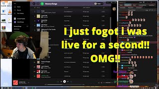 Tubbo forgets he's live