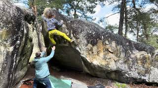 La Diagonale (Fb 6a+) Rocher d’Avon - Fontainebleau