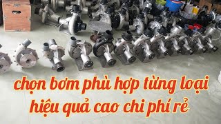 Bơm tưới cây tự động đa dạng kích cỡ.