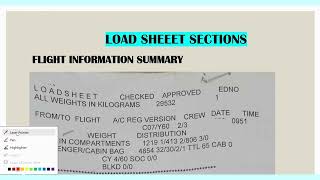 LOADSHEET INTERPRETATION IN SIMPLE FORM