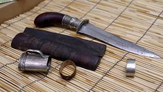 My Antique Moro Gunong with Take apart sheath (Gunong: a traditional Filipino weapon)