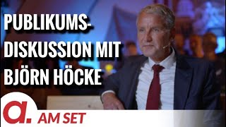 Am Set: Publikumsdiskussion mit Björn Höcke und Paul Brandenburg