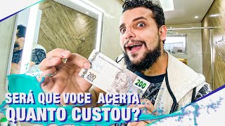 QUANTO CUSTOU A TRANSFORMAÇÃO COMPLETA DO NOSSO BANHEIRO DE 5M2! TOUR COM VALORES DETALHADOS