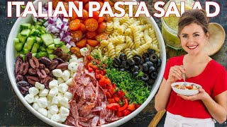 How To Make Italian PASTA SALAD with Homemade ITALIAN DRESSING
