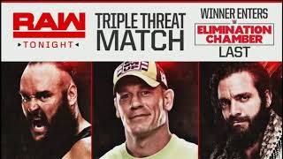 WWE Raw 5/2/18 - Braun Stroman vs. John Cena vs. Elias - Official Match Card
