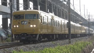 【4K】JR山陽本線　普通列車117系電車　ｵｶE-09編成+ｵｶE-04編成