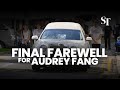 Audrey Fang’s family and friends bid her a final farewell