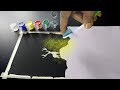 Easy spray painting for beginners with toothbrush & water color | step by step