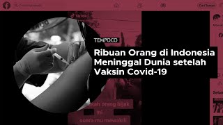 Benarkah Ribuan Orang di Indonesia Meninggal Dunia setelah Vaksin Covid? 19 | Cek Fakta