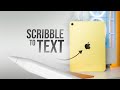 How to Scribble to Text on iPad (tutorial)