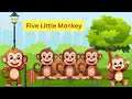 Five little monkeys |Nursery rhymes |kids song | Little stars | #nurseryrhymes #kidssong #kidsvideo