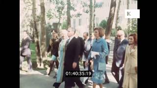 1978 Shah and Empress Farah Visit University, Pre-Revolution Iran in HD