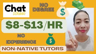 TEACH FROM HOME JOBS: 💵💰$8-13/HR: CHAT SCHOOL