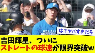 【悲報】吉田輝星、ついにストレートの球速が限界突破wwwwww【なんJ反応】