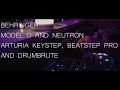 Behringer Model D & Neutron Analog Synth Jam using Arturia's Beatstep Pro and Keystep