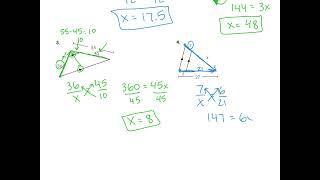 Geometry Notes - 8.4A Proportionality Theorems