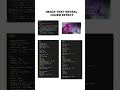 Image Text Reveal Hover Effect | CSS