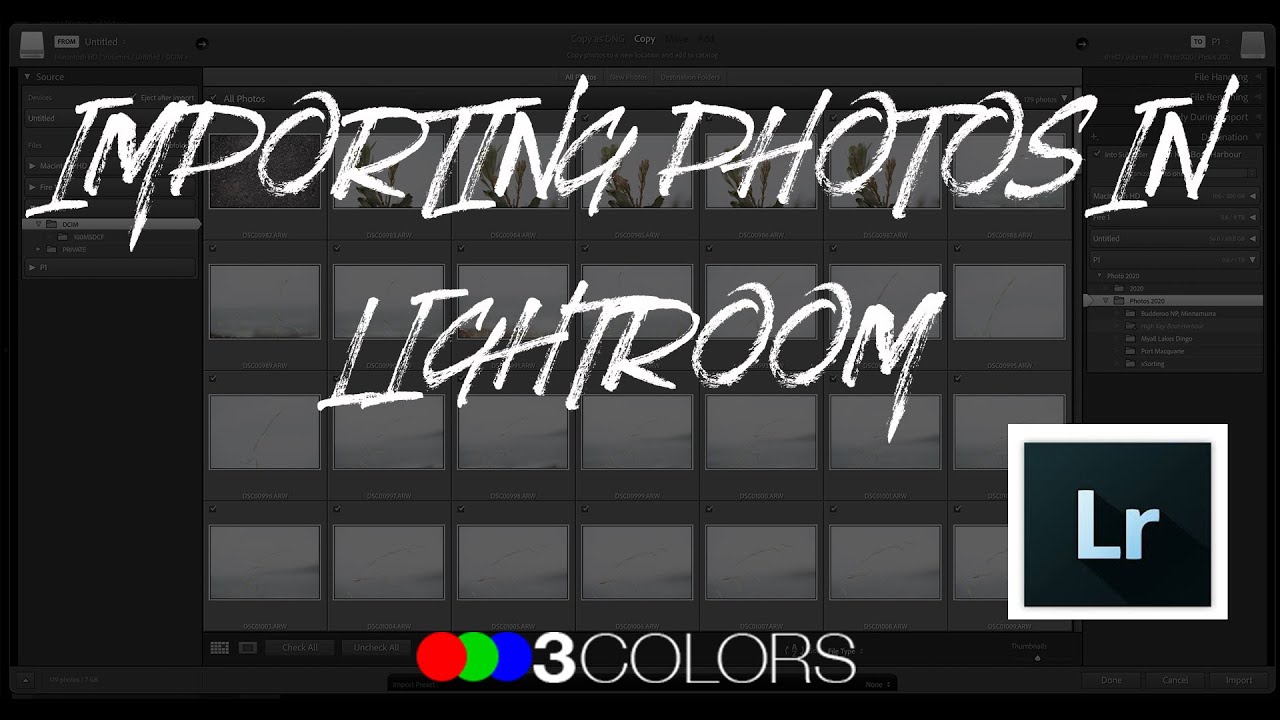 How To Import Photos In Adobe Lightroom - YouTube