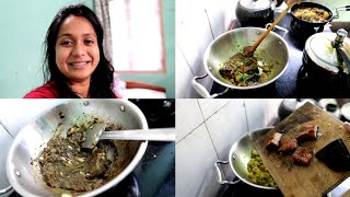 vlog|আজি পৰা আকৌ অকলে| smoke fish আৰু দহি কচুৰ tasty recipe|কচু পাতত দিয়া একেবাৰে easy method খাবলৈ👌