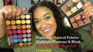 Profusion Festival|Festival Eye Look|Swatches|Tutorial|Pigmented Affordable Eyeshadow Palettes