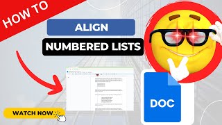 How to Align Numbered Lists in Google Docs