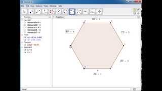 how to make regular hexagon in geogebra