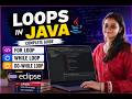 Java Loops Tutorial in Hindi & English | For Loop, While Loop & Do-While Loop in Java | Eclipse IDE