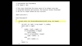 Intermediate Java Programming - Recursion Part 3
