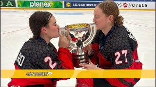 Local Canada U18 defence player assists gold