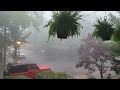 hail falls in ghent area of norfolk on friday as thunderstorms move through