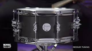 Pacific PDP 14x6.5 Black Wax Maple Snare Drum - Black Satin (PDSN6514BWCR)