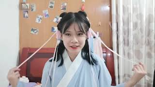 【汉服发型】干货！6种！汉服日常发型教程，不用发包/中长发/国庆出游/日常拍照必备/包学包会