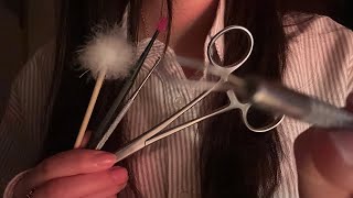 ASMR Ear Cleaning Roleplay Full Course | Ear Hair Removal + Acne Extraction (Deep Ear Care)