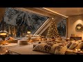 🎄Elegant Jazz Christmas 2025 🎅 | Cozy Fireplace Lounge with Soothing Jazz for Deep Relaxation