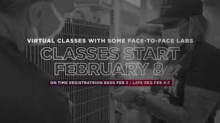 12 Week spring classes at Sinclair 2021