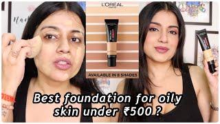 LOREAL INFALLIBLE 24 HOURS MATTE COVER FOUNDATION REVIEW | Best Affordable Foundation for Oily Skin