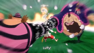 ルフィはビッグマムの幹部たちと戦った後、完全に疲れ果てて敗北した。► One Piece Whole Cake Island Arc