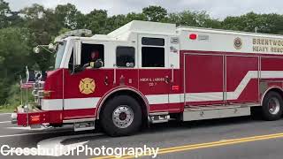 Brentwood FD Rescue 3-2-18 responding to a car fire