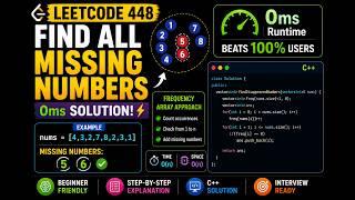 LeetCode 448 Interview Question Explained | Frequency Array Approach