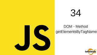 Javascript Tutorial in Hindi - 34 DOM Method getElementsByTagName in Javascript