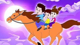 Lakdi ki kathi   लकड़ी की काठी   Popular Hindi Children Songs  Animated Songs