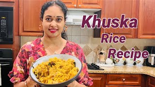 KHUSKA RECIPE | రాయలసీమ AUTHENTIC Famous recipe 😋 #DandeVibes #kuskarice